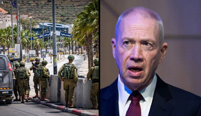 גלנט וחיילים בשומרון אמש