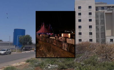 הקניון והקרקס מול השכונה החרדית