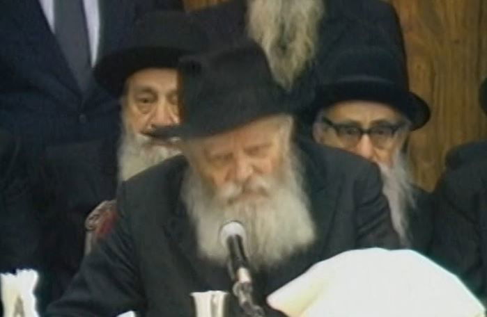 הרבי מליובאוויטש זי"ע בהתוועדות ביום הגאולה