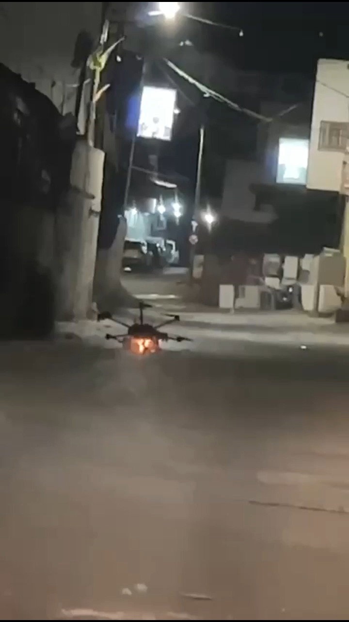 הרחפן לאחר שהופל