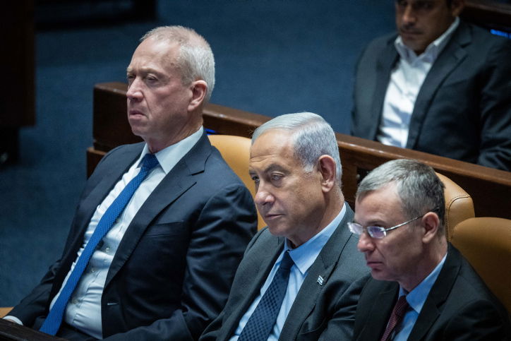 גלנט עם נתניהו ולוין