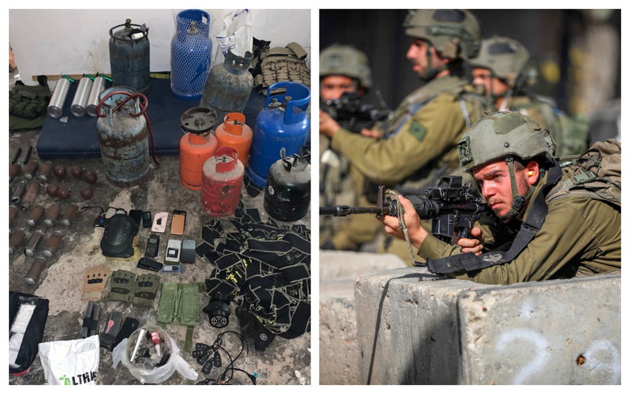 מבצע בית וגן: חיילים בג'נין ומאגר נשק שנתפס