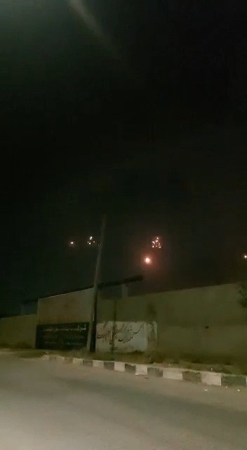 שיגור הרקטות והיירוט, הלילה
