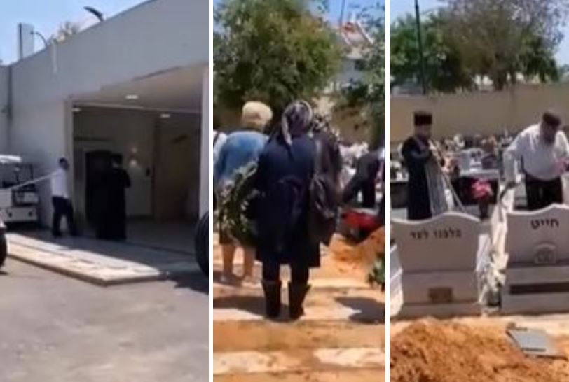 הכומר במספר מקומות בתוך בית העלמין היהודי