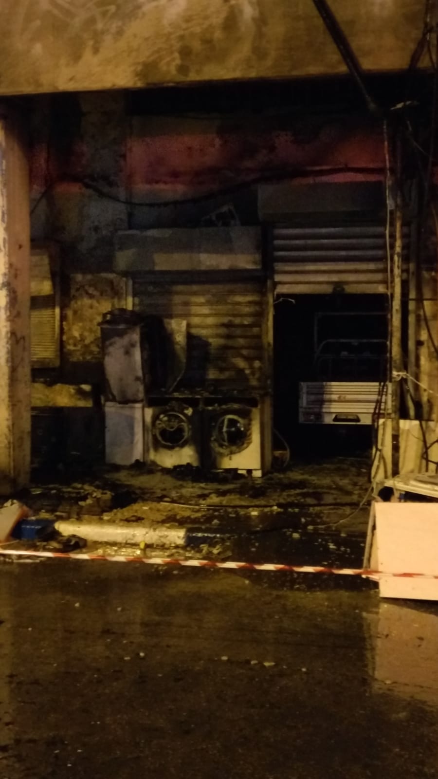 זירת השריפה