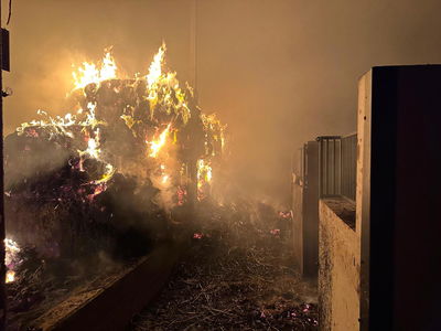 הצתת המתבן, הלילה