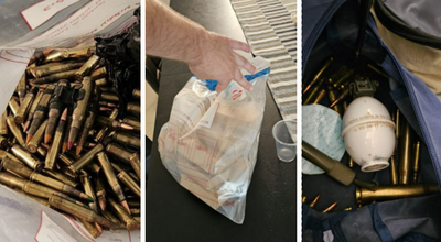 חייל משירות סדיר נתפס עם אמצעי לחימה, שכולל מאות כדורי תחמושת, רימון אימונים ומחסניות