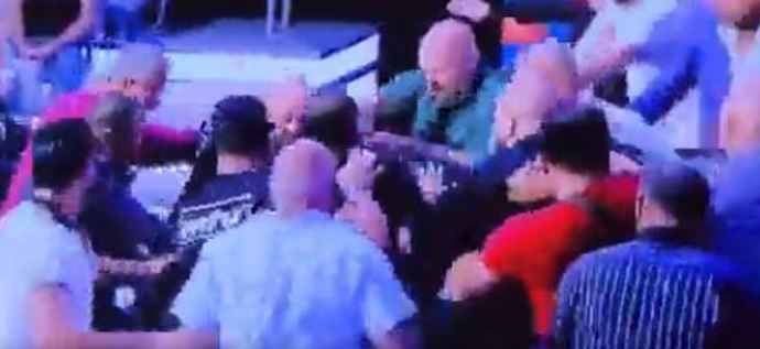 הפוליטיקאי והעיתונאי איבדו שליטה והלכו מכות בשידור חי