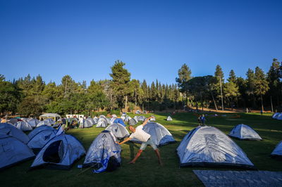 'עיר האוהלים' בסמוך לכנסת, הבוקר