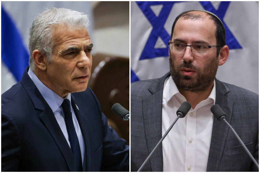 רוטמן ולפיד במליאה, הבוקר