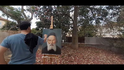 כך צייר האמן החרדי את ה"חפץ חיים"