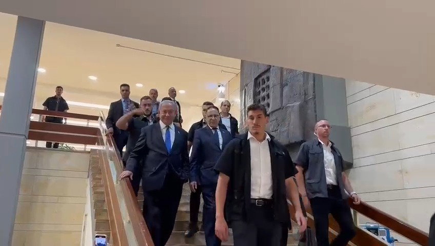 נתניהו בכנסת, היום