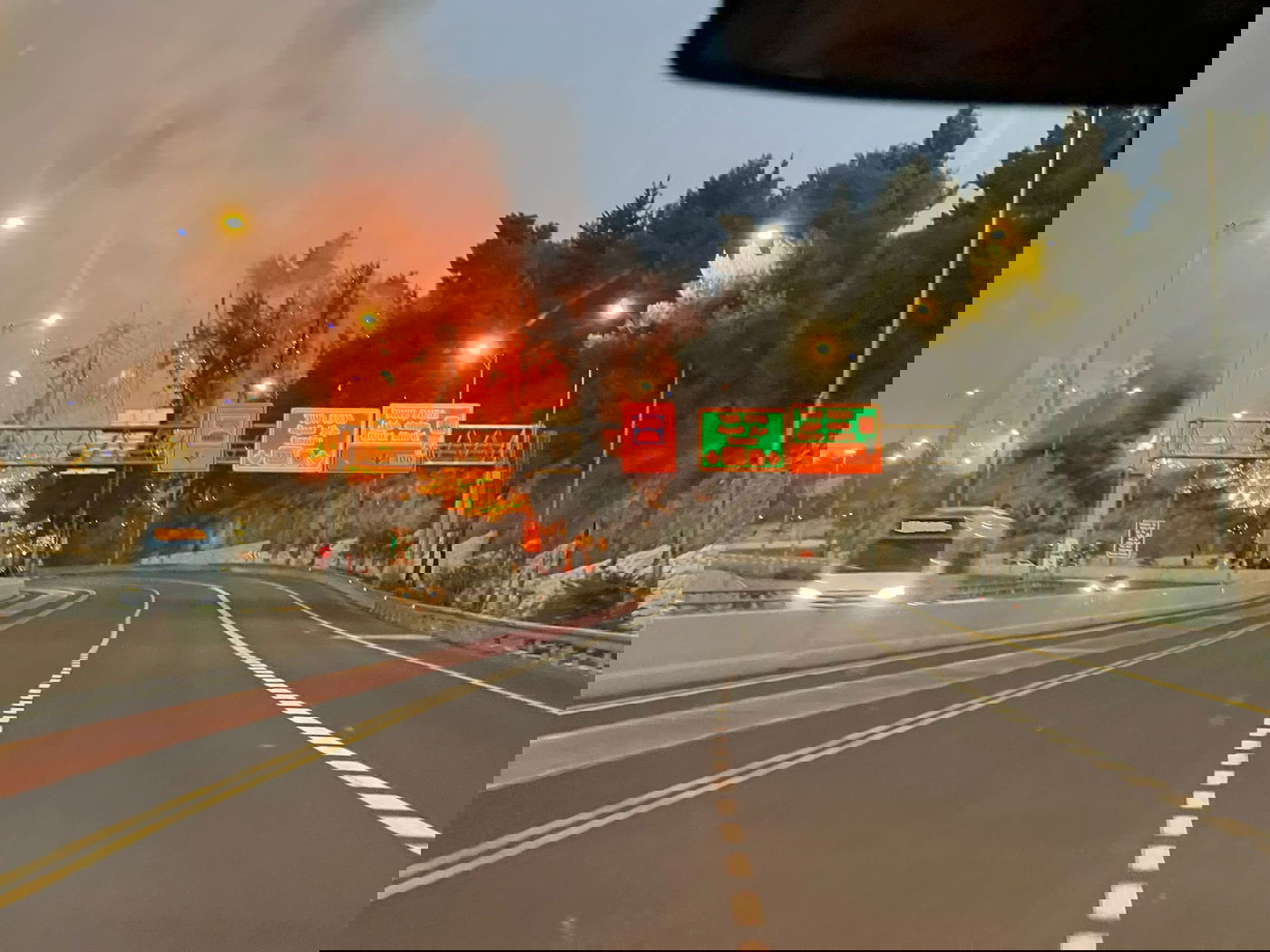 השריפה בכניסה לירושלים