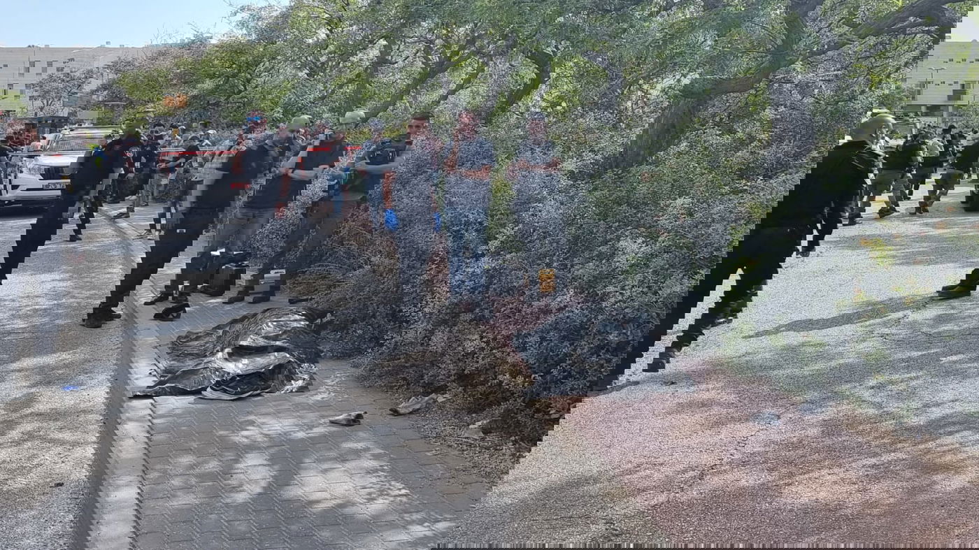 זירת הפיגוע במעלה אדומים