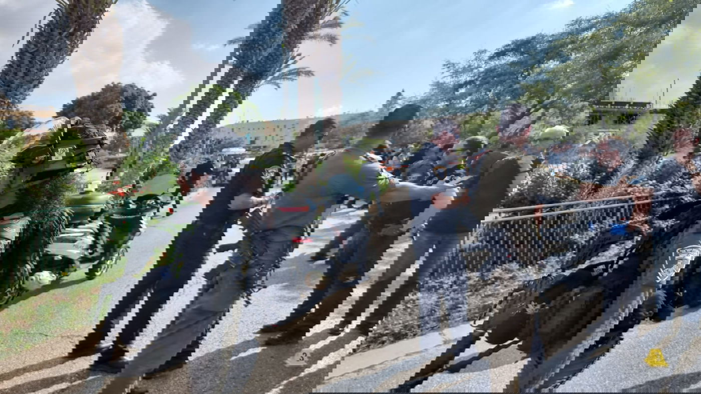 זירת הפיגוע במעלה אדומים