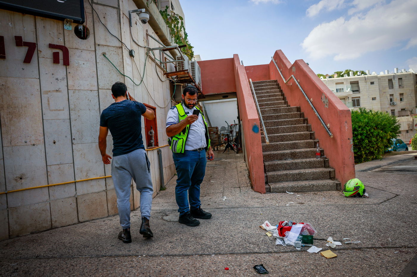זירת הפיגוע במעלה אדומים