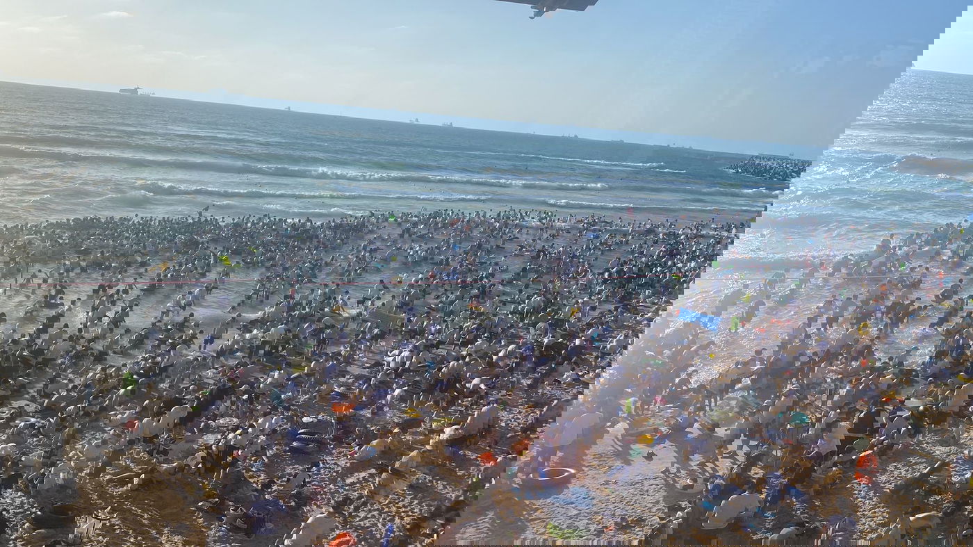 העומס בחוף הנפרד באשדוד