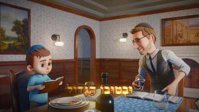 מיכה גמרמן במחרוזת אנימציה חדשה: ברכת המזון