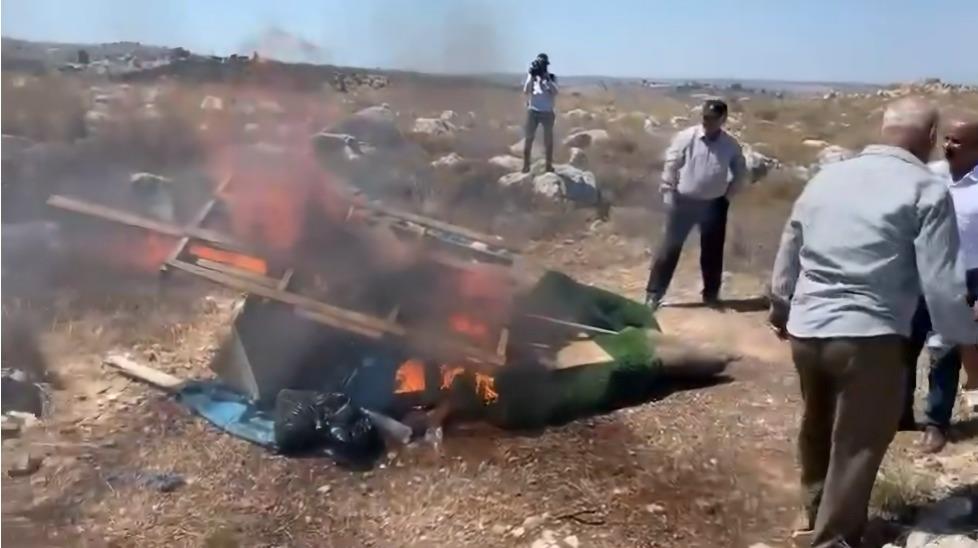 לאור יום: שר ברשות הפלסטינית הצית רכוש של יהודים