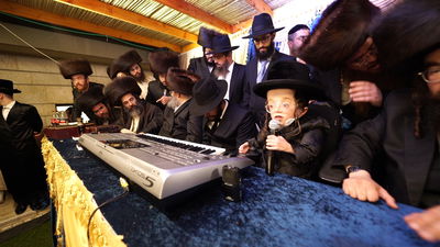 חזקי טורנהיים בחגיגת בר המצווה שלו