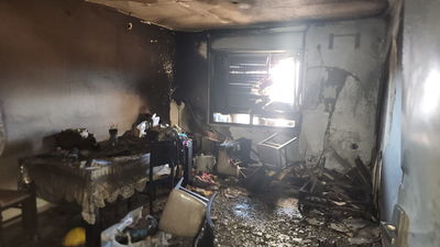 דירה במודיעין עילית אוכלסה ללא אישור - ונשרפה כליל