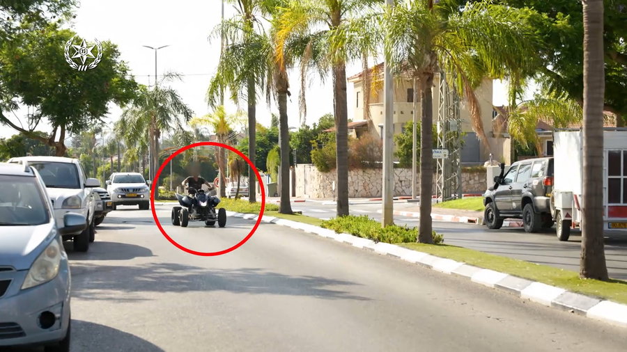 הפעילות בתל מונד ומעצר רוכב הטרקטורון