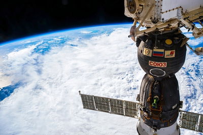 חללית סויוז עוגנת בתחנת החלל הבינלאומית