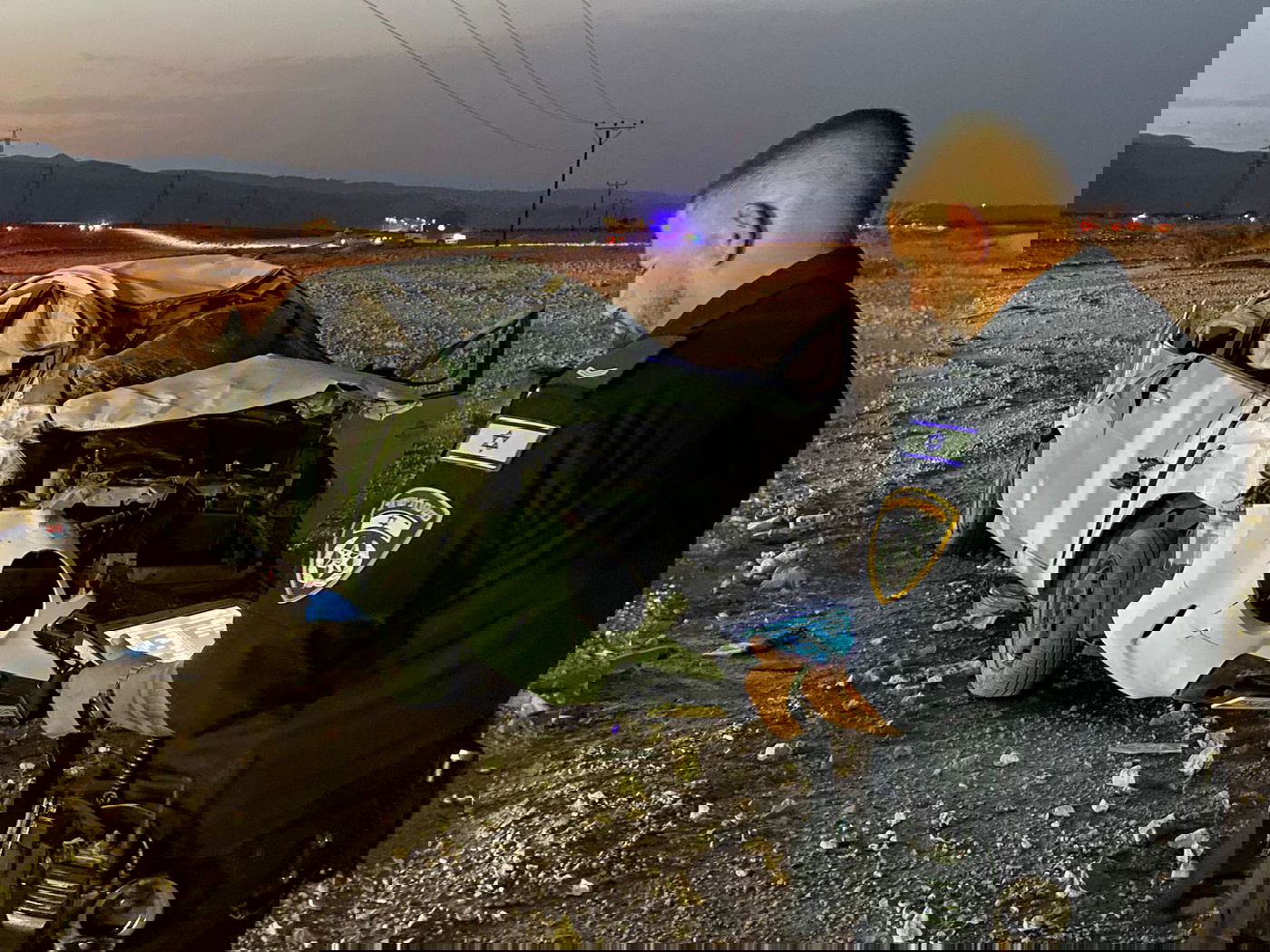 זירת התאונה