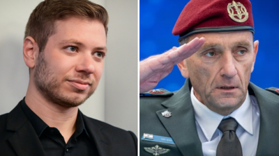 הרצי הלוי לצד יאיר נתניהו