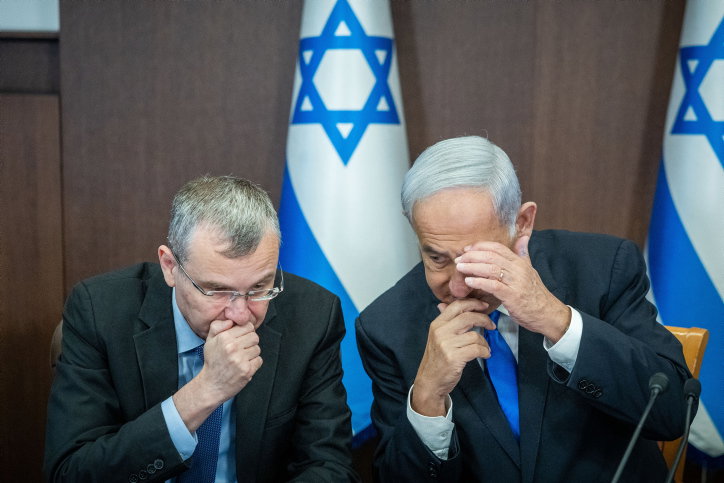 רה"מ נתניהו ושר המשפטים לוין