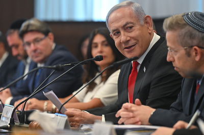 נתניהו בישיבת הממשלה, היום