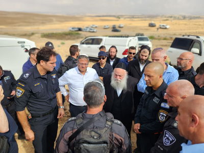 בן גביר וגולדקנופף הגיעו להריסת מבנים בפזורה הבדואית בנגב