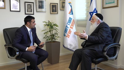 השר מאיר פרוש בריאיון: "אין באלעד רוב ספרדי; אם נלך עם 'דגל', בוסו לא יהיה בבני ברק"