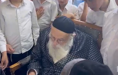 תלמידי החיידר נבחנו אצל הגר"מ גריינמן והתברכו לשנה טובה