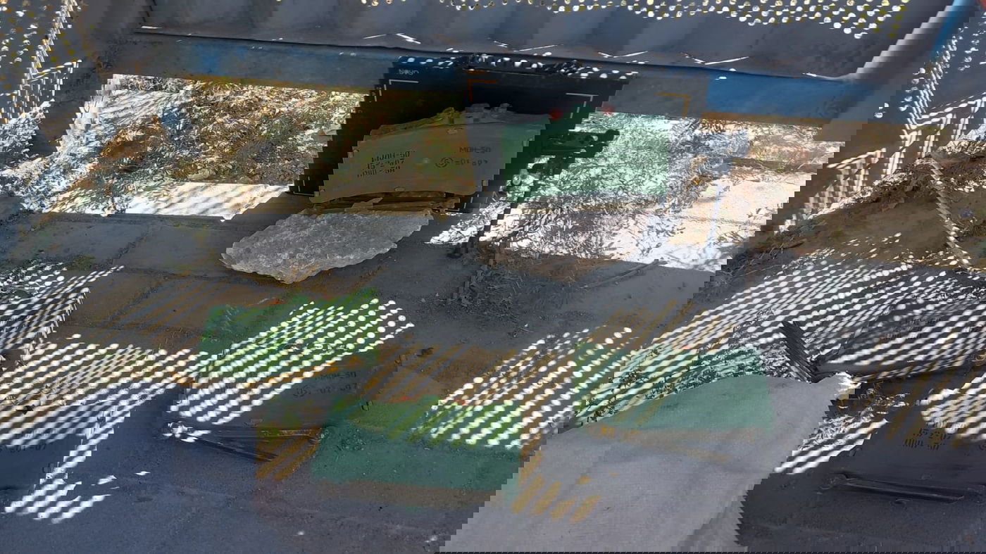 חלק מהתחמושת שנמצאה