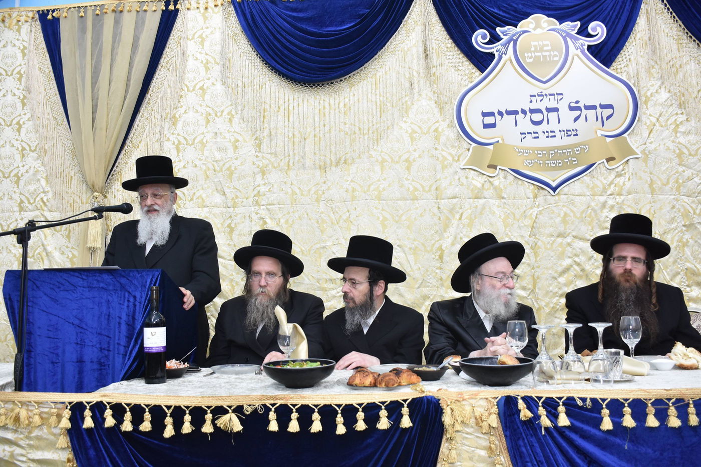 מעמד הכתרת הגר"מ שוורץ לרב קהילת קהל חסידים בצפון בני ברק