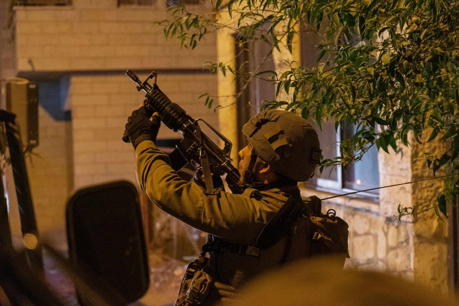 פעילות הכוחות, באחד הלילות השבוע, ביו"ש