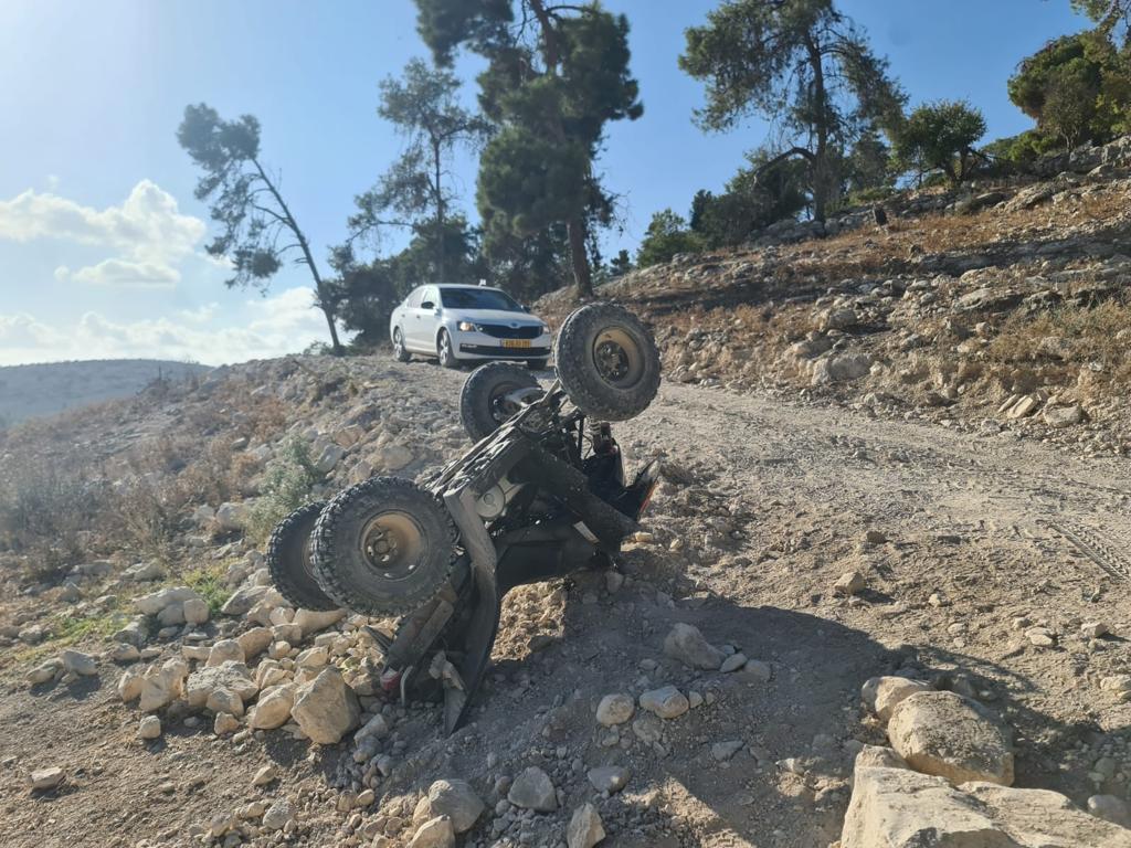 הטרקטורון בו נסעו החשודים