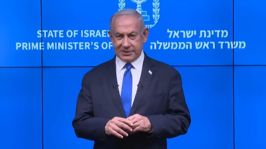 ראש הממשלה נתניהו בהצהרה, אמש