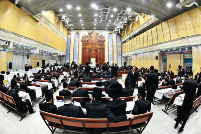 "שכל אחד יתקן עצמו", קרא האדמו"ר ממודז'יץ בחנוכת היכל התפילה החדש