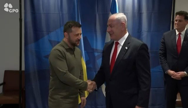 נתניהו בפגישה עם זלנסקי