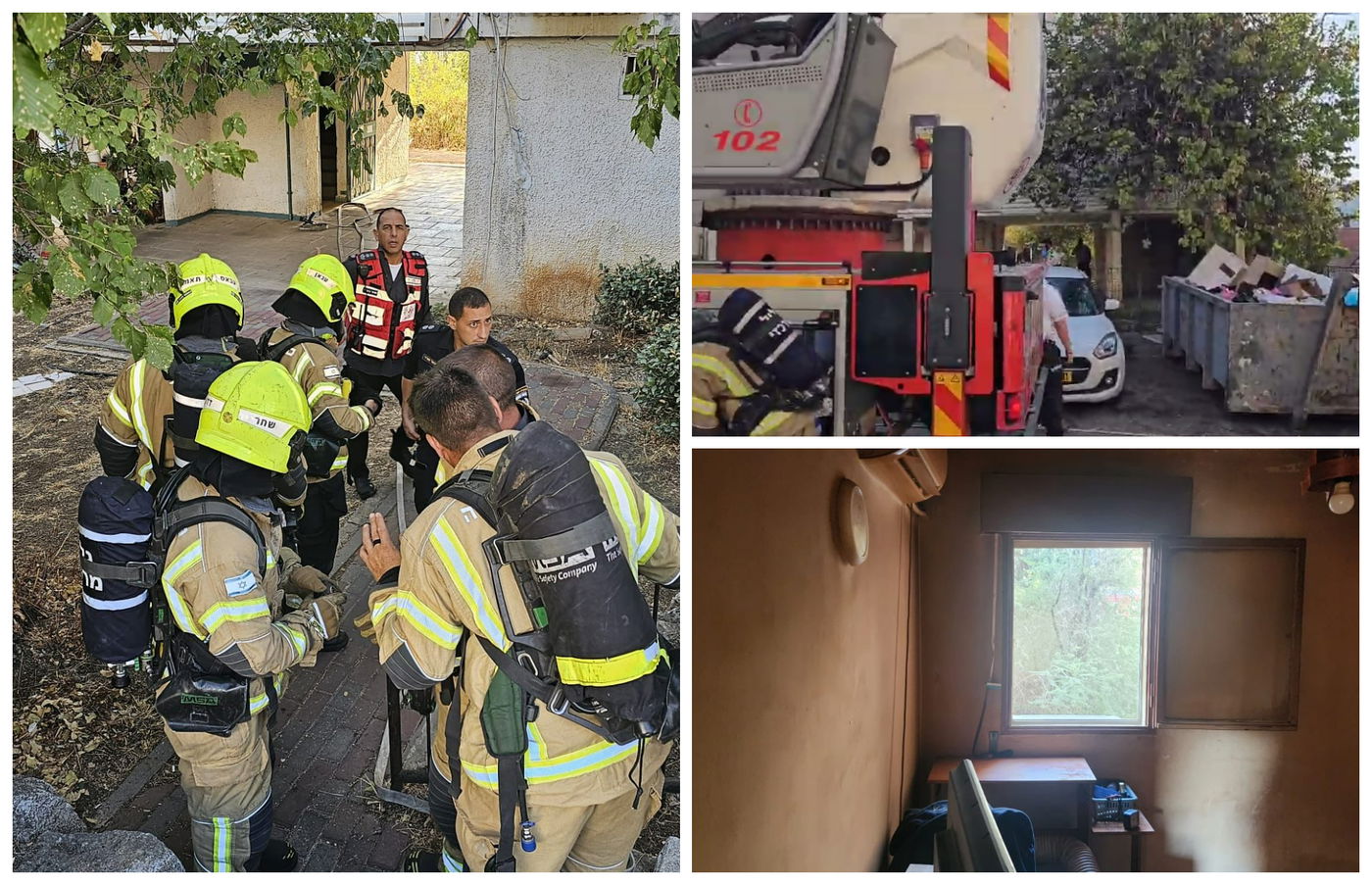 זירת השריפה בכרמיאל, היום