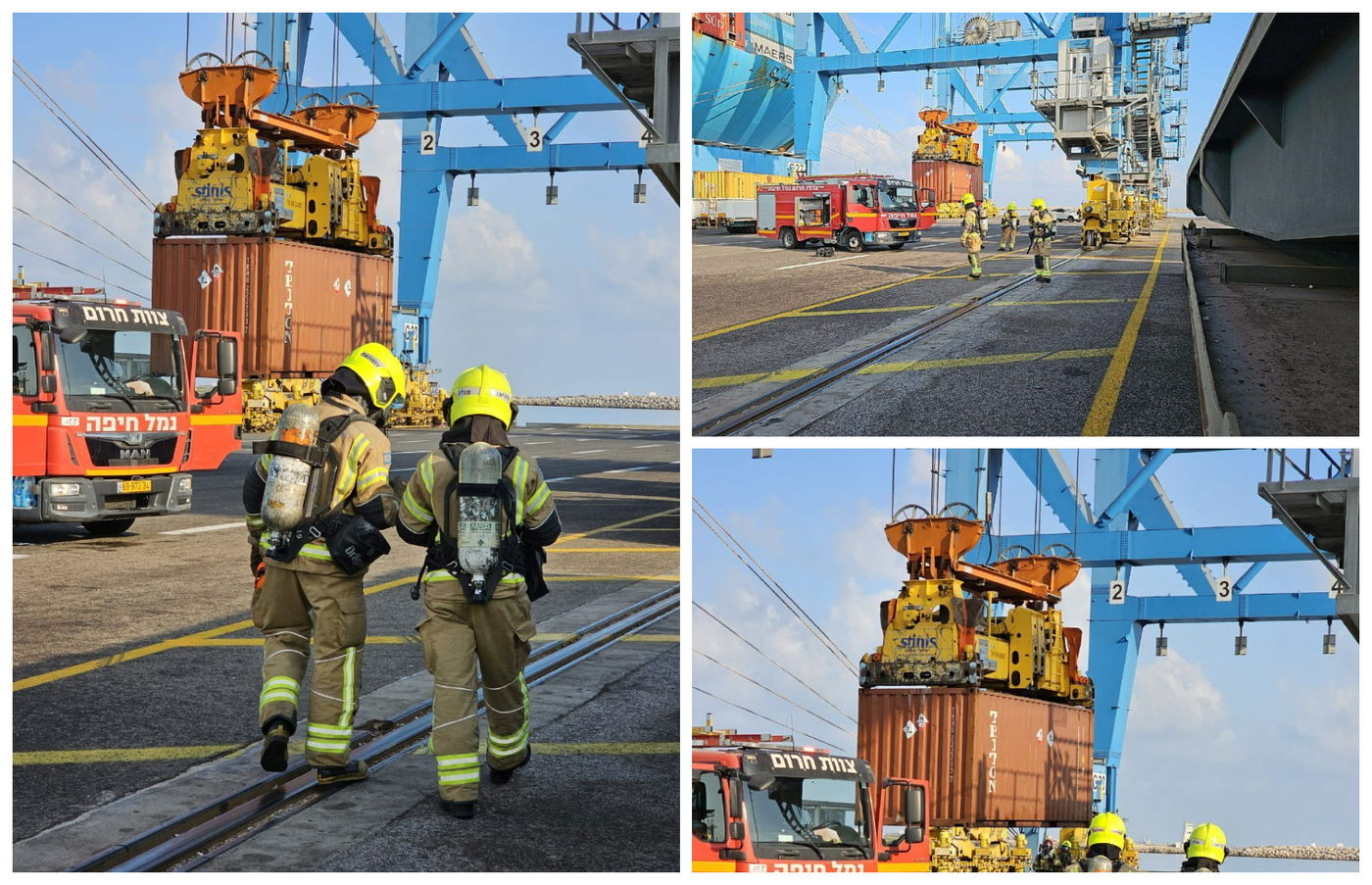 לוחמי האש כעת במקום