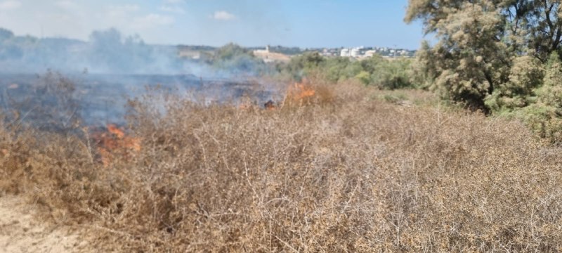 טרור בלוני התבערה חוזר; שריפה פרצה בעוטף עזה | צפו