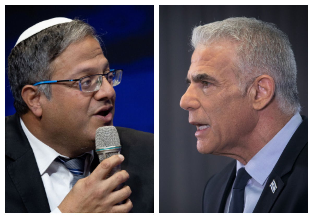 "תשאירו אותו לבד". יאיר לפיד, איתמר בן גביר