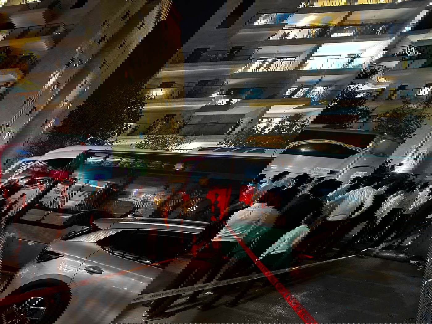 זירת האוטובוס שהידרדר