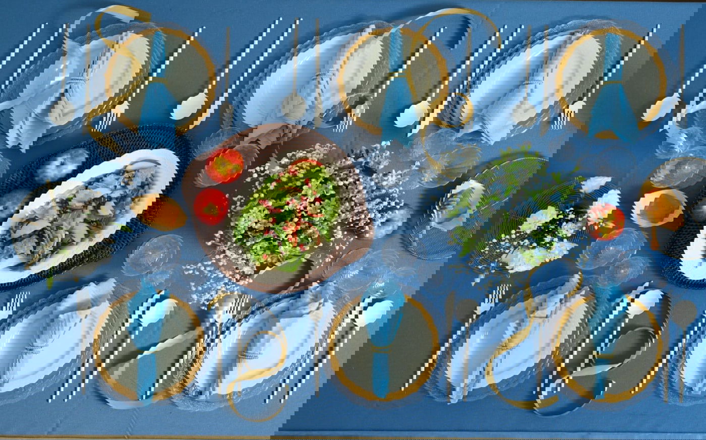 מצד אחד עריכת שולחן מתוך שלוות הנפש וללא צורך לעמוד שעות לשטיפת כלים לאחר הסעודה