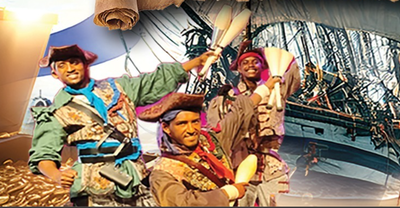 בחול המועד סוכות מגיעים למופע קרקס אבירי הים באם המושבות