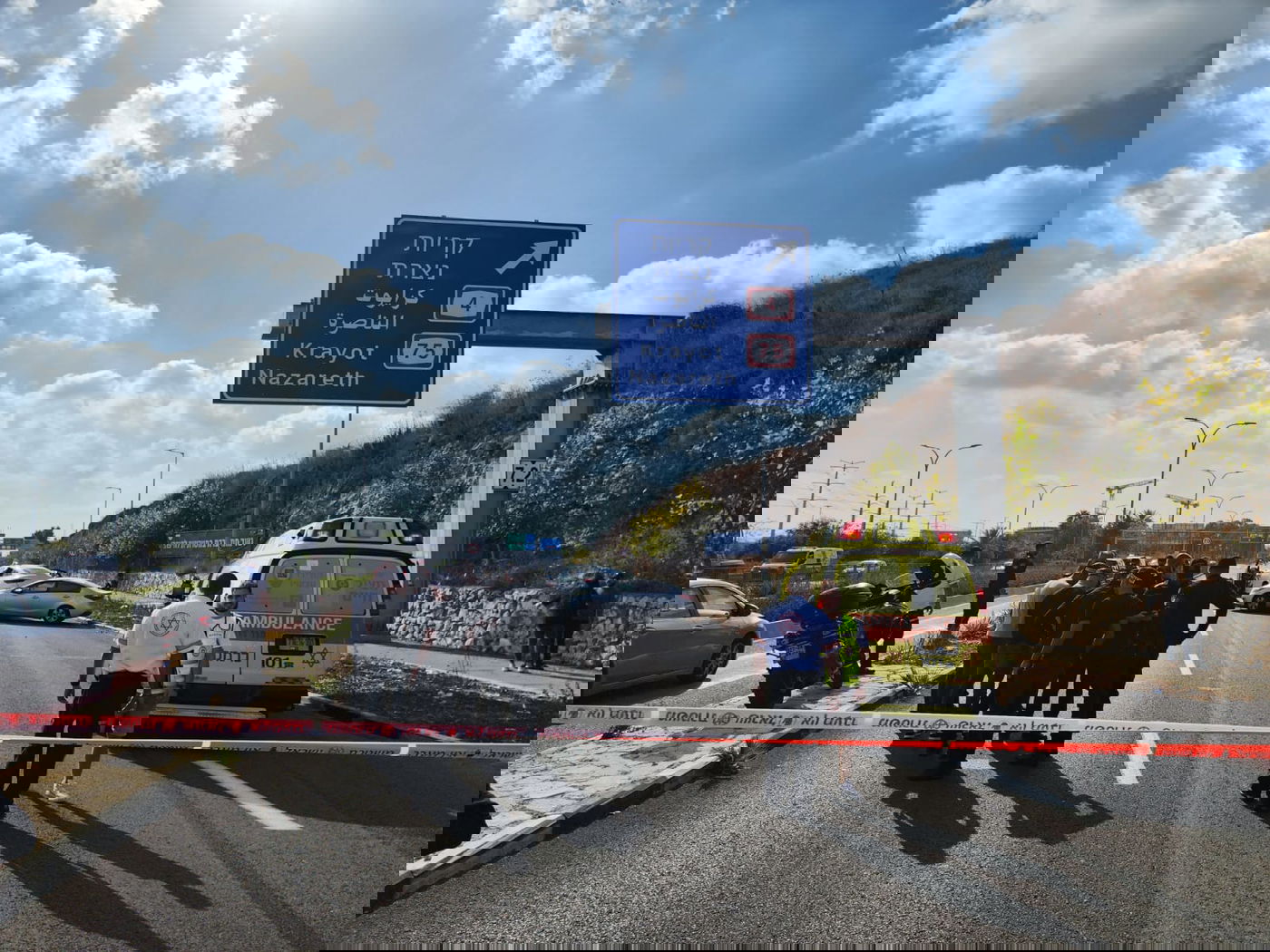 חיסול לאור יום, בכביש מרכזי בחיפה: רעולי פנים פתחו באש לעבר גבר שנהג במכונית