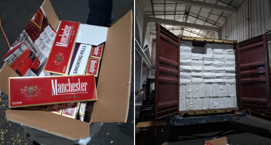 ניסיון להברחת מכולה שלמה של סיגריות בשווי 10 מיליון ש"ח